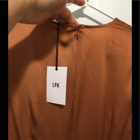 LPA Resolve Silk Midi Dress OO - Picture 11 of 13